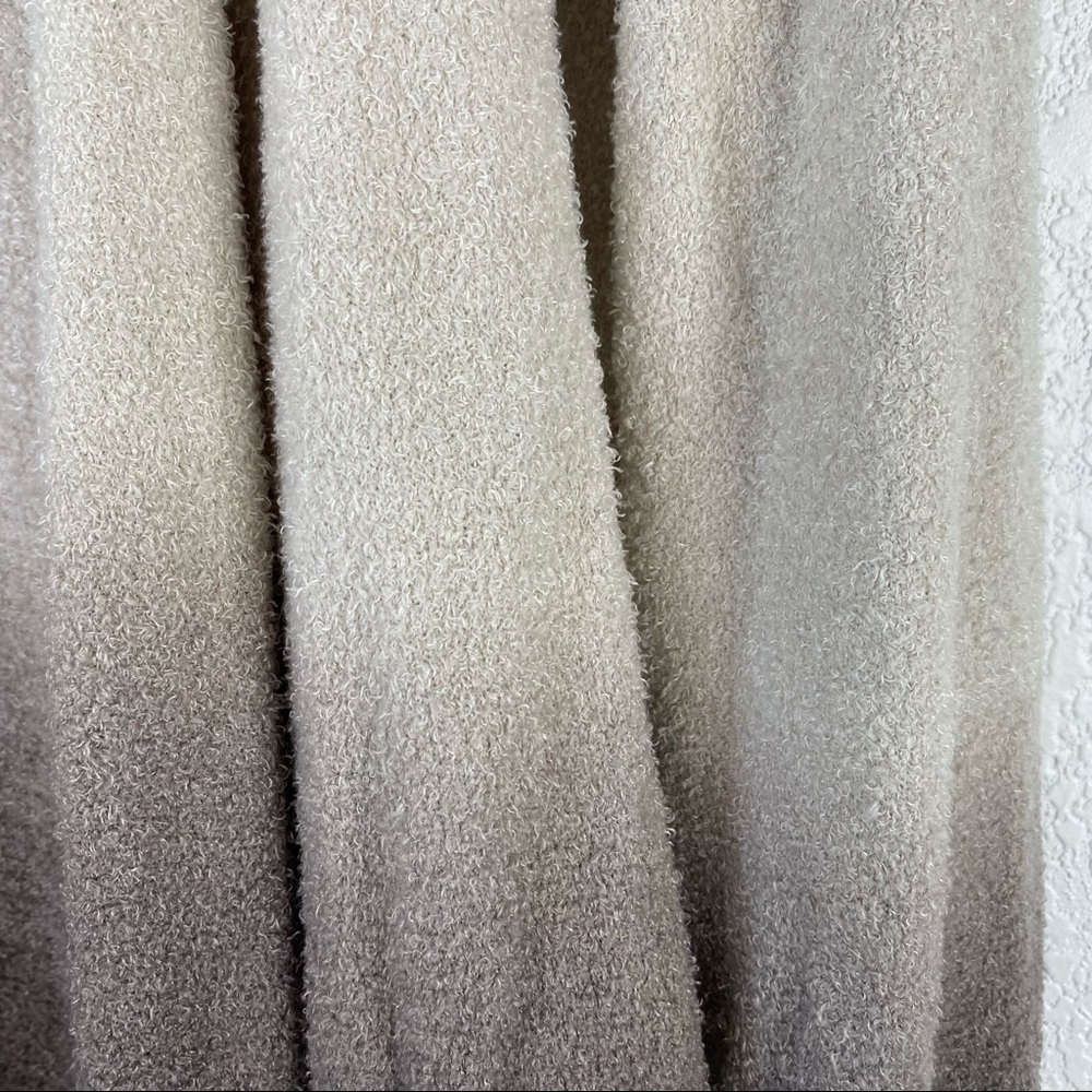 Barefoot Dreams Ombré Cozy Chic Draped Front Calypso Cardigan Sweater - Picture 6 of 8